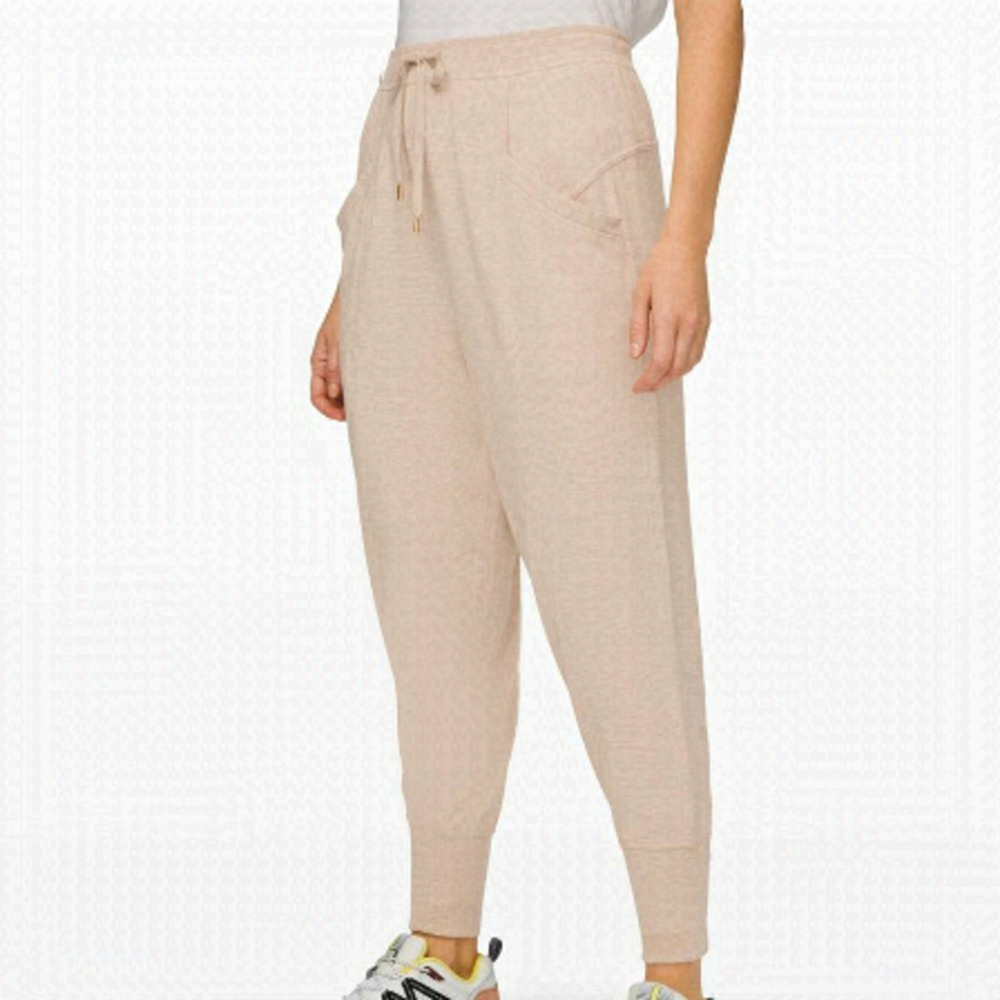 lululemon athletica Beige Drawstring Track Joggers